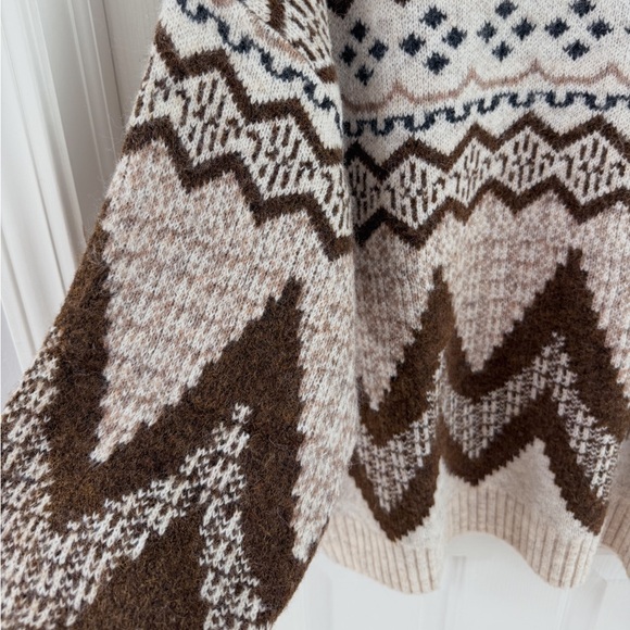 Cozy fair isle oversized sweater - Picture 4 of 11